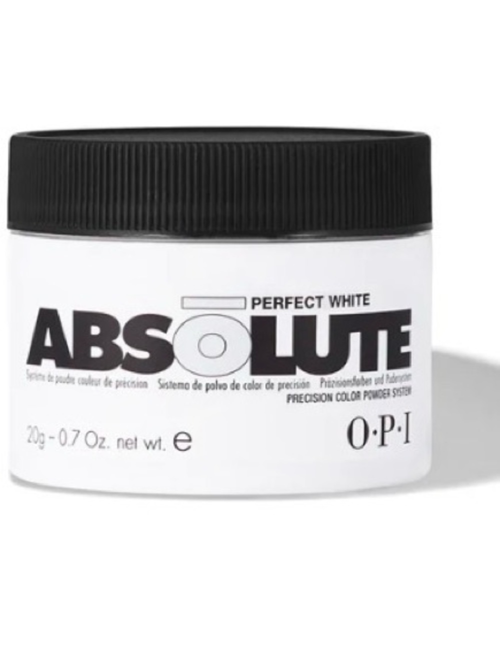 OPI Bundle Absolute Perfect White Precision Color Powder & 2 Brush Cleaner